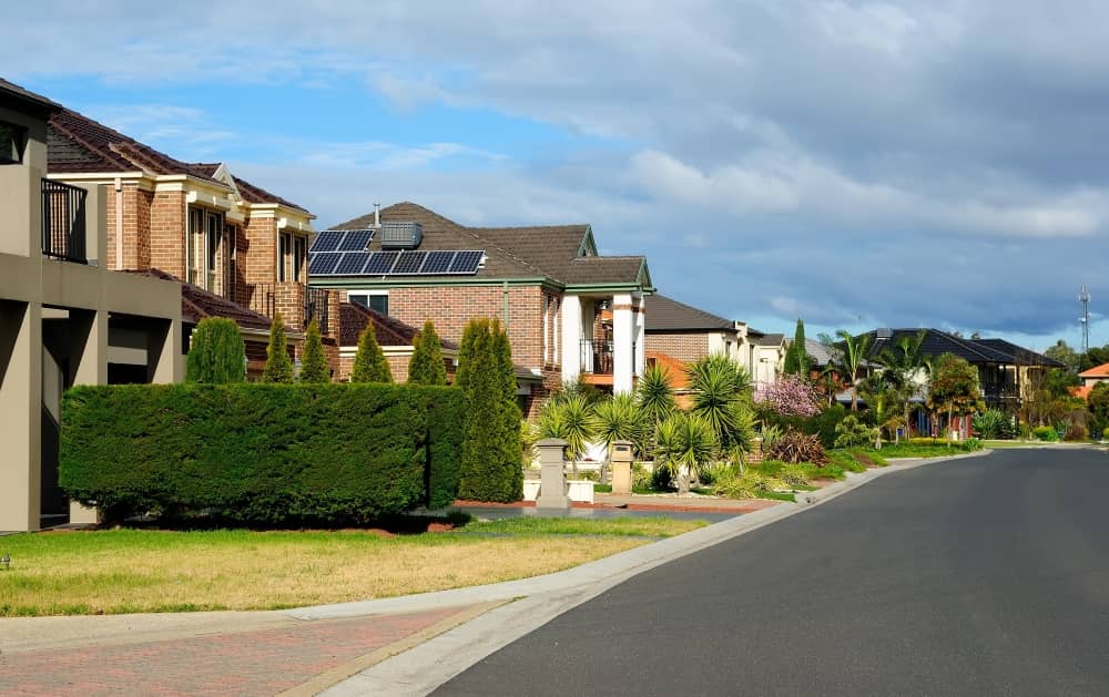 Modern residential homes exterior.